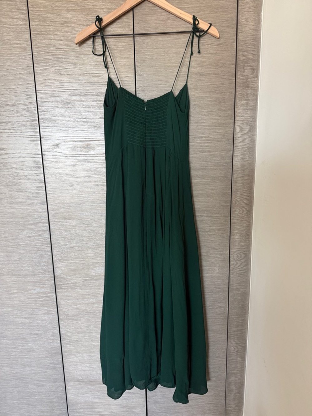 REFORMATION Jaelyn Midi Dress – Emerald Green – Size 8 – Pristine Condition - Picture 5 of 5
